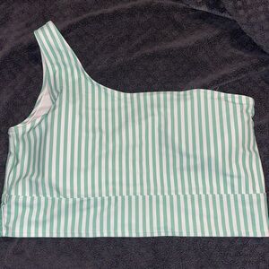 Old navy pinstrip swim top